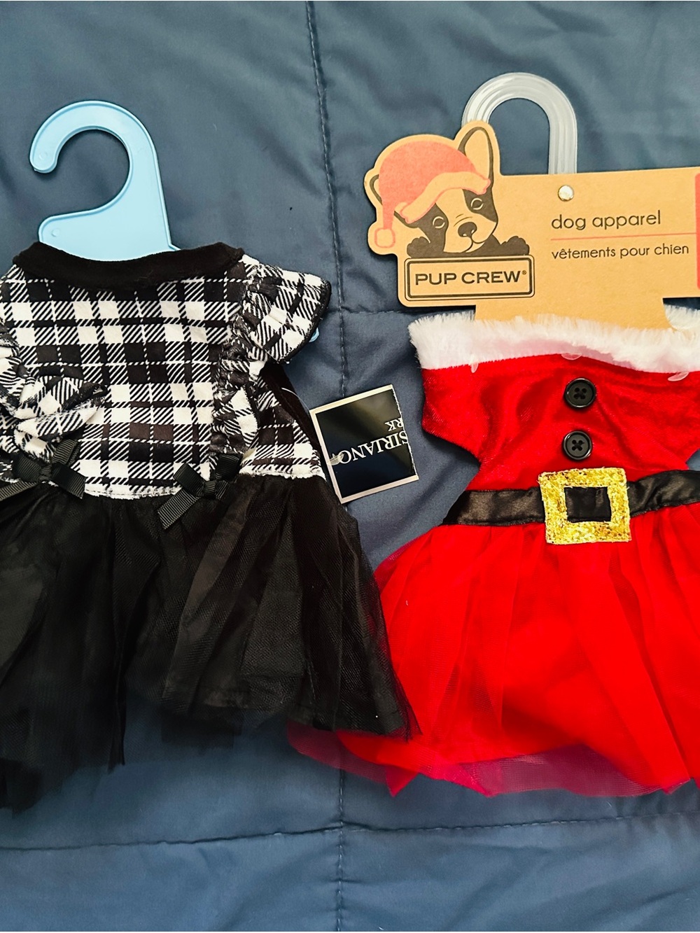 Red Santa Dress Dog Costume - set extra small